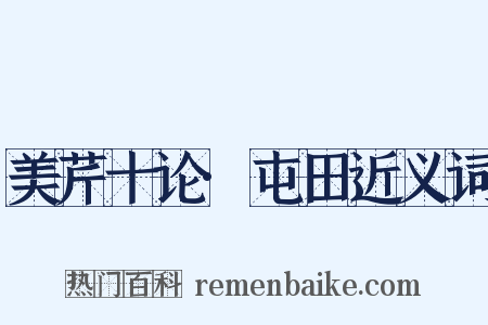 美芹十论·屯田近义词是什么意思的图片